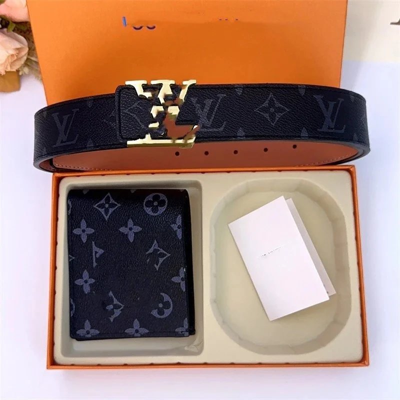 Louis Vuitton Louis Vuitton Reverse Monogram Belt & Wallet  display picture 1
